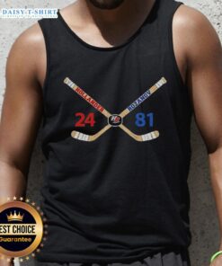 Official Ilya Rozanov and Shane Hollander heated rivalry hockey love line tank top featuring vibrant graphics and bold design.