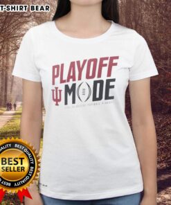 Official Indiana Hoosiers playoff mode ladies tee for College Football Playoff 2025-2026, perfect for fans.