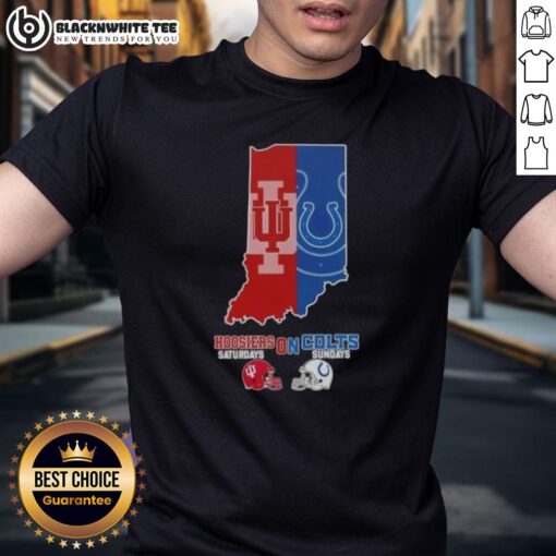 Official Indiana Map Sports Hoosiers Saturdays On Colts Sundays ...