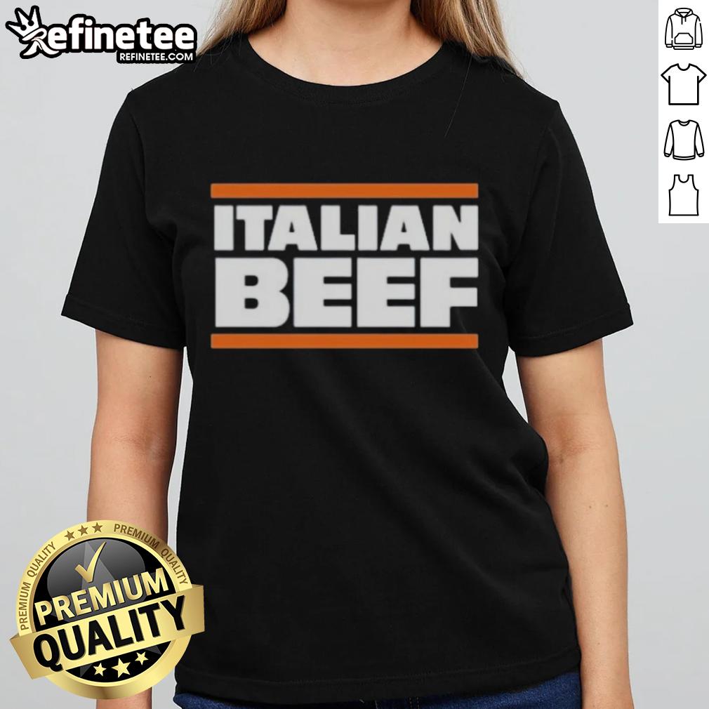 official-italian-beef-chicago-bears-ladies-tee Alt Text: Official Italian Beef Chicago Bears Ladies Tee featuring team logo and stylish design for female fans.
