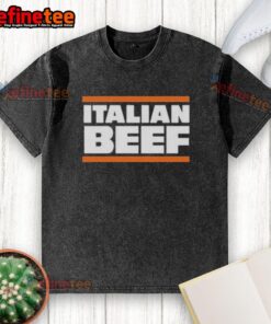 Official Italian Beef Chicago Bears washed t-shirt featuring vibrant team colors and logo, perfect for fans.