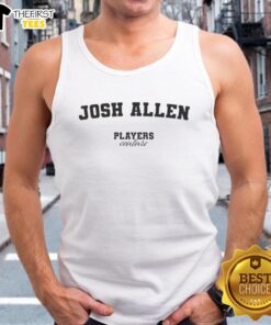 Alt Text: Official Josh Allen Players Couture Tank Top featuring a stylish design for fans and athletes alike.