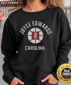 Official Joyce Edwards South Carolina Gamecocks basketball sweatshirt featuring name and number, perfect for fans.