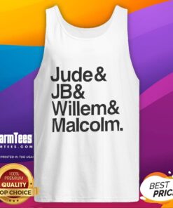 Alt Text: Official Jude JB Willem and Malcolm tank top featuring stylish design and vibrant colors, perfect for casual wear.