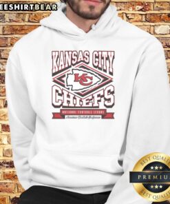 Official Kansas City Chiefs Heater Hoodie in red with logo, perfect for fans and cold weather, showcasing team spirit.