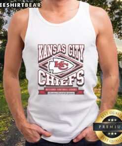 Alt Text: Official Kansas City Chiefs heater tank top featuring vibrant team colors and logo, perfect for game day attire.