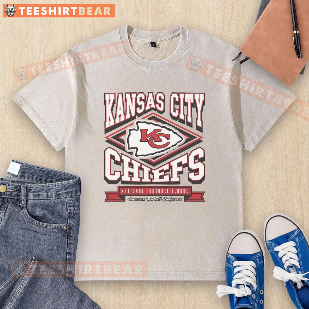 official-kansas-city-chiefs-heater-washed-t-shirt Official Kansas City Chiefs Heater Washed T-Shirt in red, showcasing team logo and vintage style for fans.