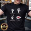 Alt Text: Official Kansas City Chiefs T-Shirt featuring Nothing Beats Rock Beats Scissors Paper Beats Rock Scissors Beats Paper design.