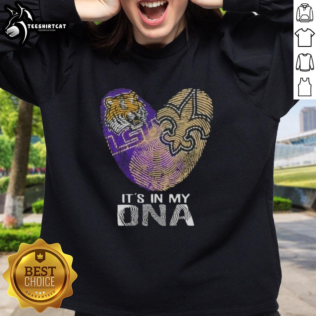 official-louisiana-city-sports-lsu-tigers-x-new-orleans-saints-its-in-my-dna-fingerprint-heart-sweatshirt LSU Tigers x New Orleans Saints sweatshirt featuring 'It's In My DNA' design, perfect for Louisiana city sports fans.