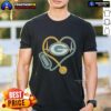 Official Love Green Bay Packers Stethoscope Headphones Fans T-Shirt featuring team colors and logo for passionate supporters.