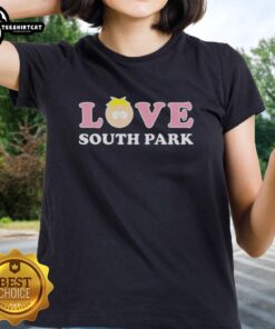 Official Love South Park Ladies Tee featuring vibrant graphics and a comfortable fit, perfect for fans of the show.