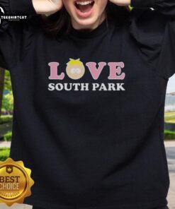 Official Love South Park Sweatshirt featuring vibrant graphics and cozy design for fans of the iconic animated series.