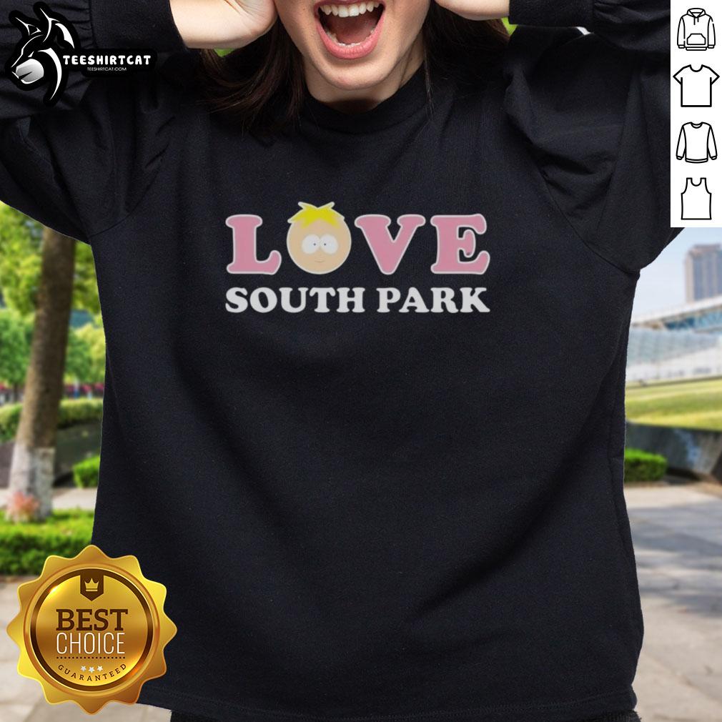 official-love-south-park-sweatshirt Official Love South Park Sweatshirt featuring vibrant graphics and cozy design for fans of the iconic animated series.