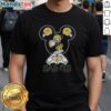 Official Mickey Hands Heart Love New Orleans Saints Football T-Shirt featuring a playful design for fans.