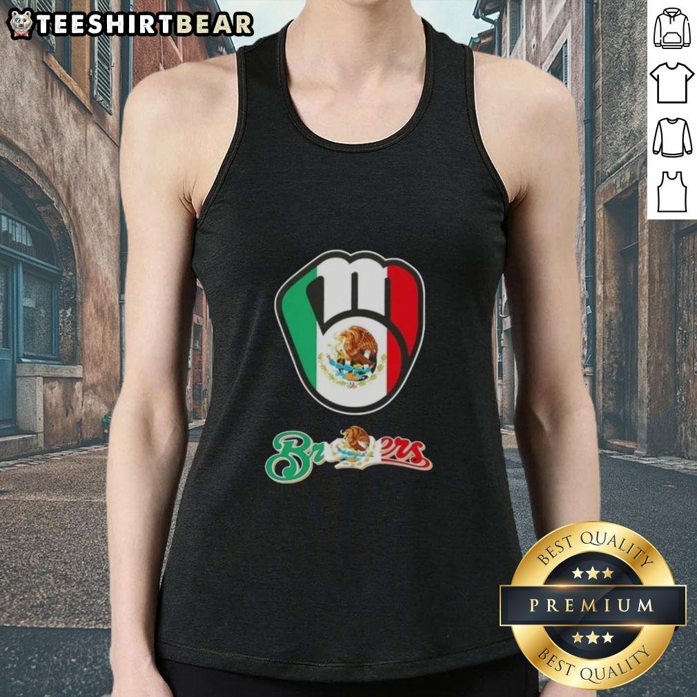 official-milwaukee-brewers-baseball-x-mexican-flag-tank-top Official Milwaukee Brewers Baseball tank top featuring the Mexican flag design, perfect for fans and summer wear.