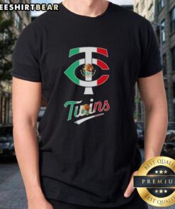 Official Minnesota Twins Baseball X Mexican Flag T-Shirt showcasing vibrant colors and team spirit for fans.
