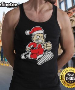Official MXPX Santa PX Tank Top featuring festive design, perfect for summer music festivals and casual wear.