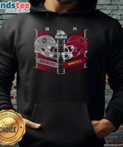 Official New Mexico Lobos vs Minnesota Golden Gophers 2025 Rate Bowl head-to-head helmet hoodie design.
