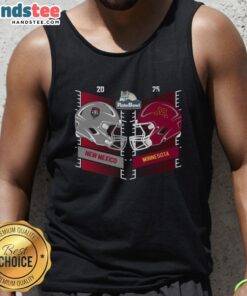 Official New Mexico Lobos vs Minnesota Golden Gophers 2025 Rate Bowl head-to-head helmet tank top design