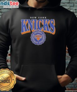 Official New York Knicks NBA hoodie featuring team logo and stylish design, perfect for fans and casual wear.