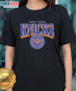 Official New York Knicks National Basketball Association ladies tee featuring team logo and vibrant colors for fans.