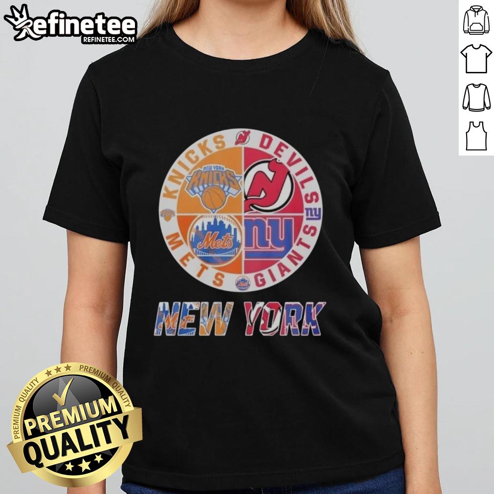official-new-york-knicks-new-york-mets-new-jersey-devils-new-york-giants-mashup-logo-ladies-tee Official New York Knicks, Mets, Devils, Giants mashup logo on a ladies tee, perfect for NY sports fans.