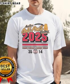 Official Ohio State Buckeyes 2025 Another Gold Pants T-Shirt featuring team logo and vibrant colors for fans.