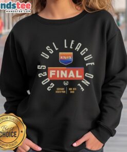 Official One Knoxville SC 2025 USL League One Final sweatshirt showcasing team colors and logo, perfect for fans.
