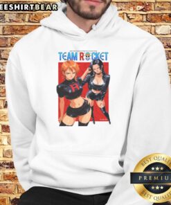 Official One Piece x Team Rocket hoodie featuring vibrant graphics and comfortable design for anime fans.