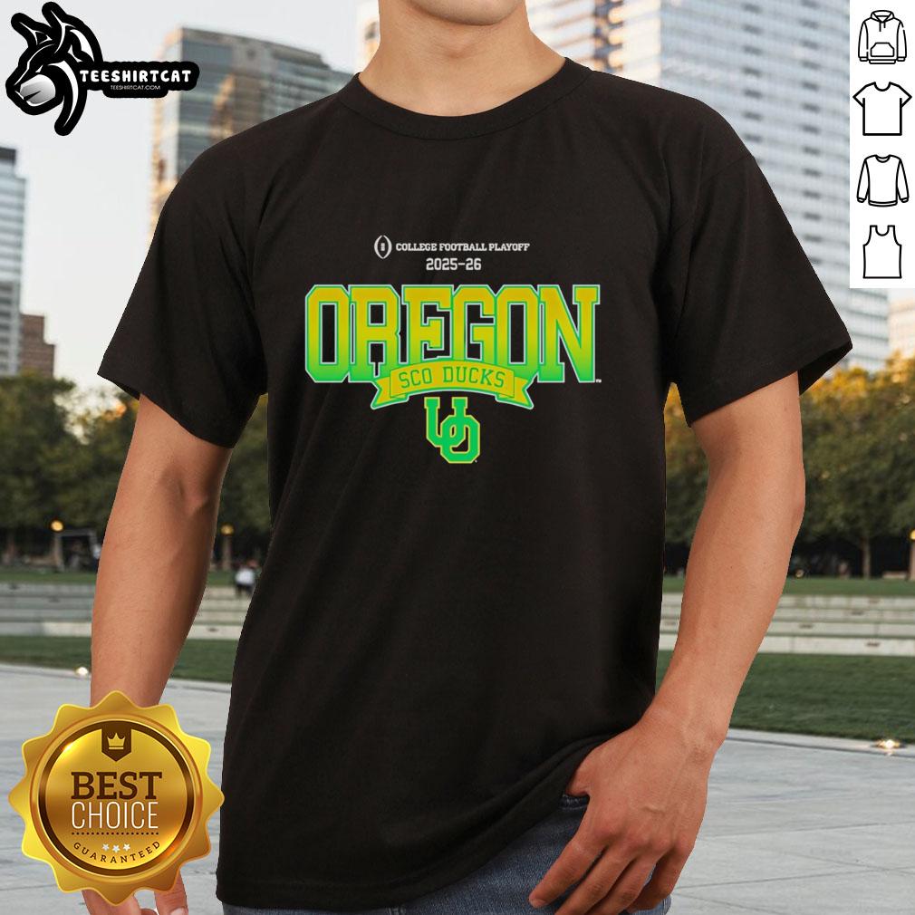 official-oregon-ducks-sco-ducks-2025-26-college-football-playoff-t-shirt Official Oregon Ducks Sco Ducks 2025-26 College Football Playoff T-Shirt featuring team logo and vibrant colors.