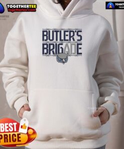 Official Owls Olathe West Football Butler's Brigade hoodie featuring team colors and logo for fans and supporters.