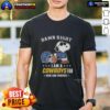 Alt Text: Official Peanuts Snoopy Damn Right I Am A Cowboys Fan Now And Forever T-Shirt featuring Snoopy in Cowboys gear.