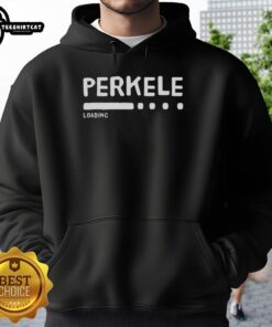 Official Perkele Loading Hoodie in black, featuring a bold logo design, perfect for casual streetwear enthusiasts.