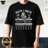 Alt Text: Official Philadelphia Eagles Back To Back East Division Champions 2025 T-Shirt showcasing team pride and championship spirit.