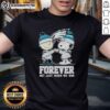 Alt Text: Official Philadelphia Eagles Charlie Brown and Snoopy Forever T-Shirt, celebrating fandom beyond just winning games.