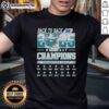 Alt Text: Official Philadelphia Eagles NFC East Champions Back to Back 2025 T-Shirt featuring team logo and championship design.