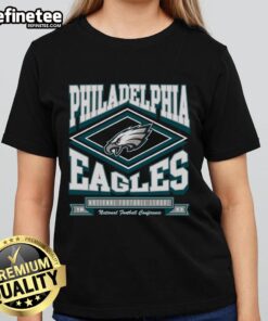 Official Philadelphia Eagles Heater Ladies Tee featuring team logo and stylish design for female fans.
