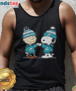Official Philadelphia Eagles Snoopy and Charlie Brown best friends tank top featuring vibrant graphics and team colors.
