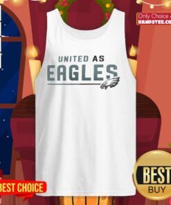 Official Philadelphia Eagles United As Eagles tank top showcasing team spirit and stylish fan apparel for game day.