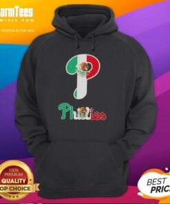 Official Philadelphia Phillies Baseball X Mexican Flag Hoodie featuring vibrant design for fans and collectors.