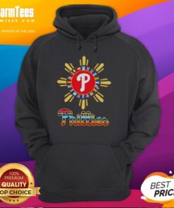 Official Philadelphia Phillies X Hispanic hoodie featuring vibrant colors and team logo, perfect for fans and stylish wear.
