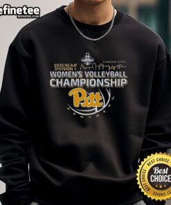 Official Pitt Panthers 2025 NCAA Division I Women's Volleyball Championship Final Four Bound Sweatshirt in navy blue.