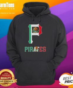 Official Pittsburgh Pirates Baseball hoodie featuring a stylish Mexican flag design for fans and collectors.