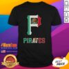 Official Pittsburgh Pirates Baseball X Mexican Flag T-Shirt featuring vibrant colors and team logo, perfect for fans.