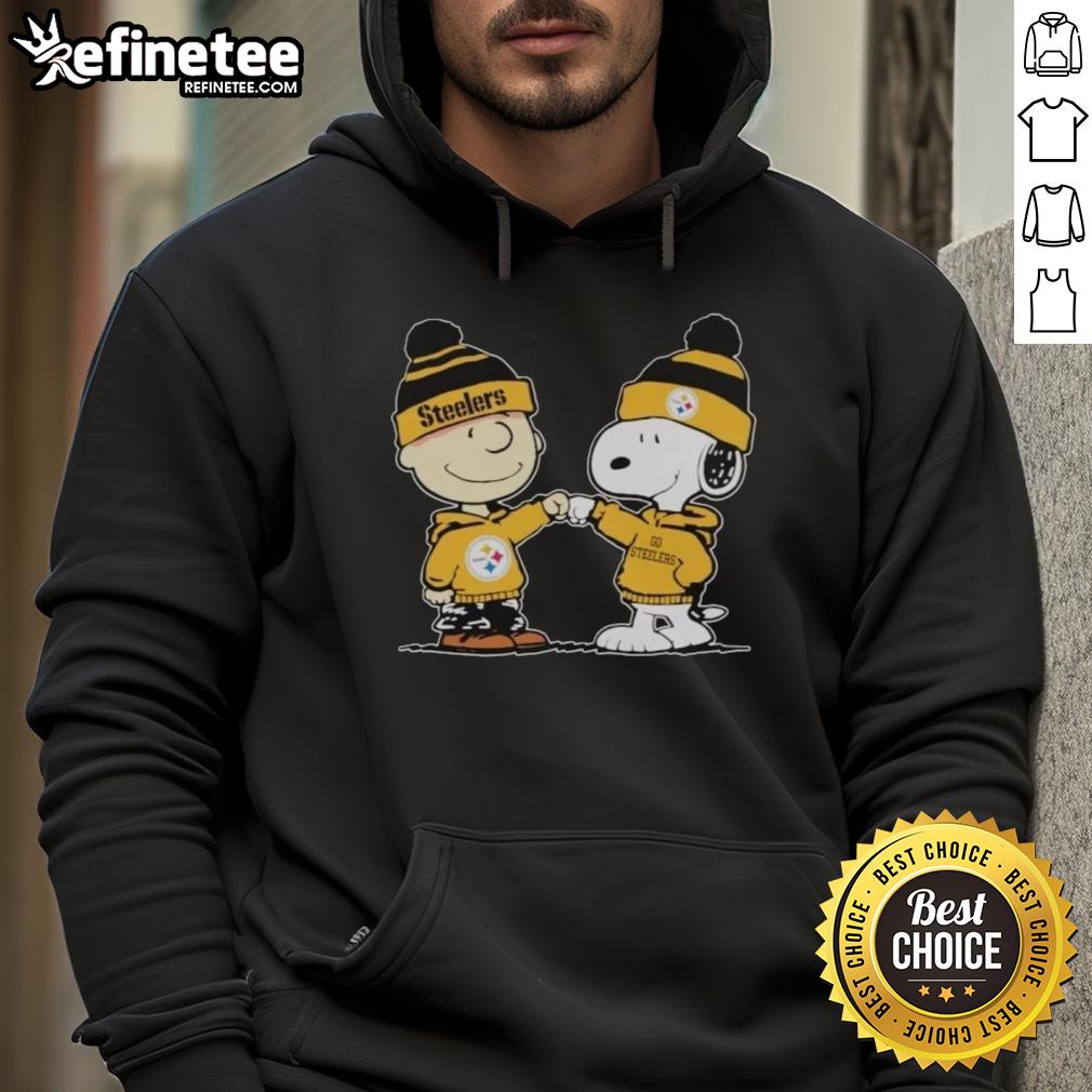 official-pittsburgh-steelers-snoopy-and-charlie-brown-best-friends-hoodie Alt Text: Official Pittsburgh Steelers Snoopy and Charlie Brown Best Friends Hoodie featuring vibrant team colors and playful design.