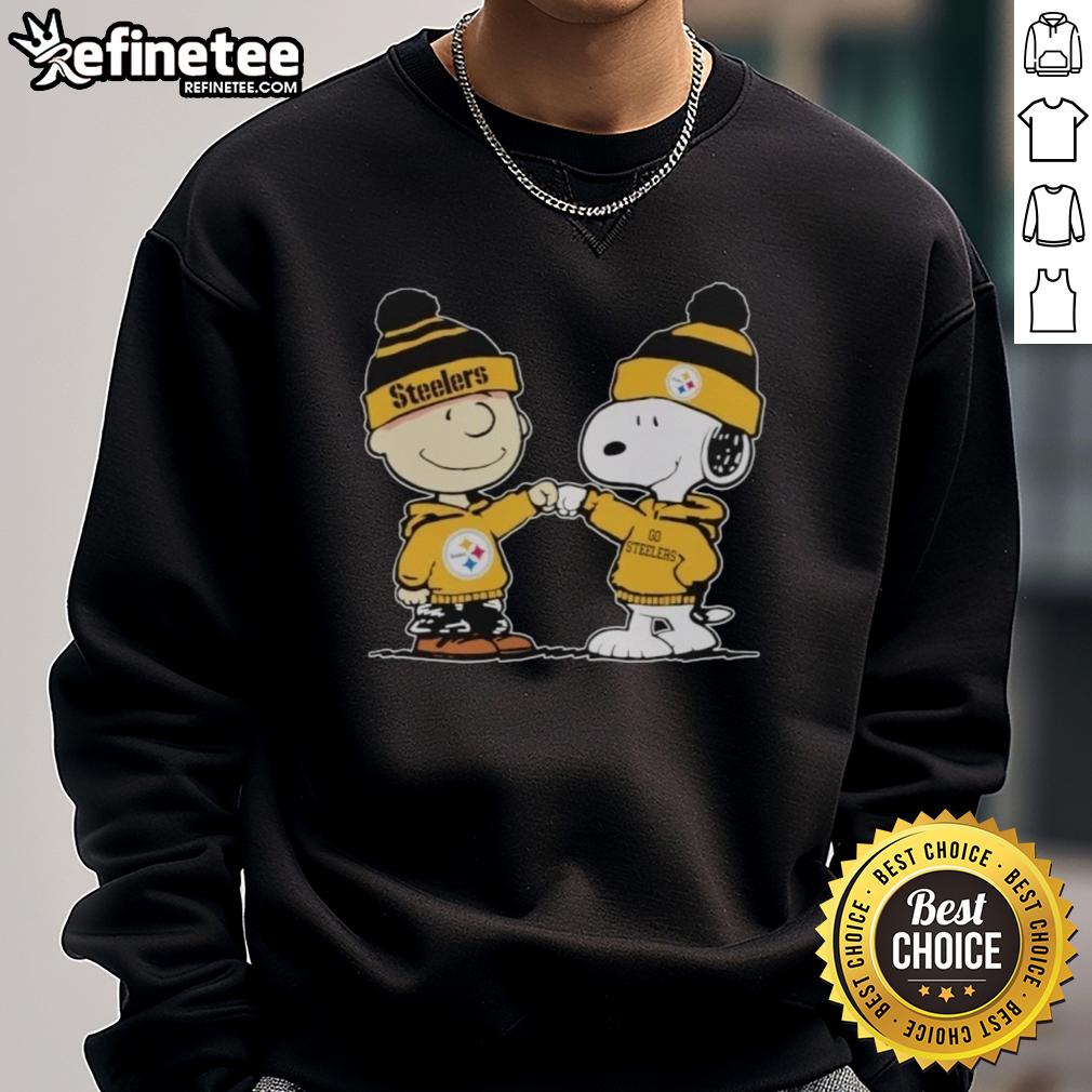 official-pittsburgh-steelers-snoopy-and-charlie-brown-best-friends-sweatshirt Official Pittsburgh Steelers Snoopy and Charlie Brown Best Friends sweatshirt featuring iconic characters in team colors.