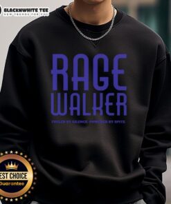 Official Rage Walker Fueled By Silence Powered By Spite sweatshirt in black, featuring bold graphic design and cozy fit.