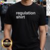 Official Regulation T-Shirt featuring a bold logo and stylish design, perfect for sports enthusiasts and team supporters.