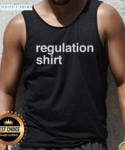 Official Regulation Tank Top in black, featuring a sleek design perfect for workouts and casual wear.