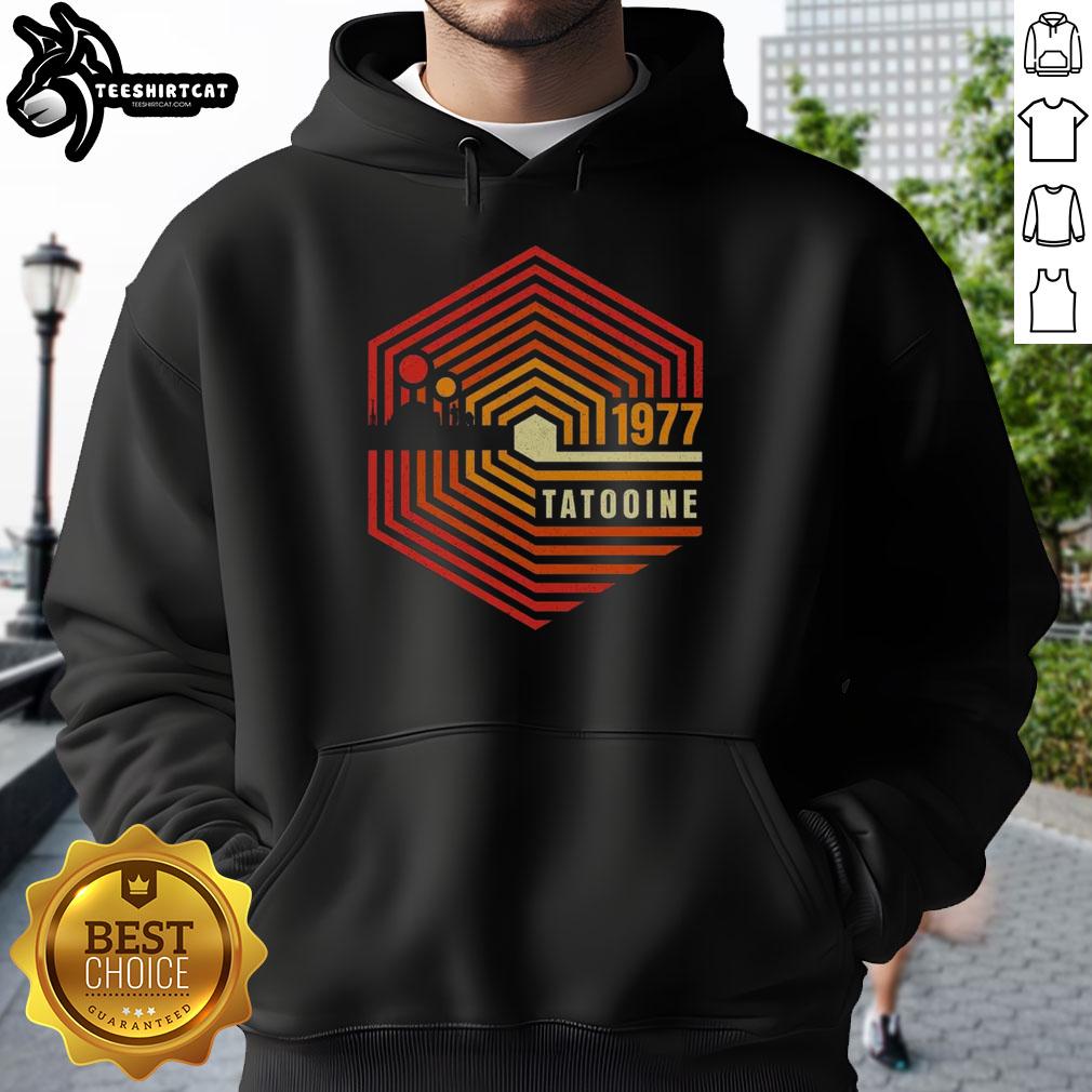 official-retro-1977-tatooine-hoodie Official Retro 1977 Tatooine Hoodie featuring classic design and vintage style inspired by Star Wars.